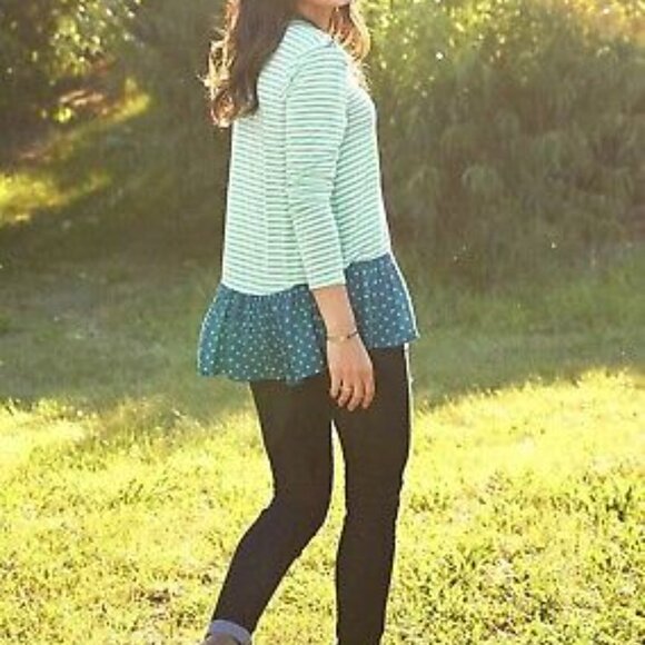 Matilda Jane Green Striped Top - Picture 2 of 6